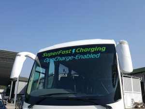 Superfast Charging OppCharge-Enabled Electric Coach